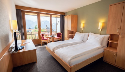 Double Room with Jungfrau View and Balcony