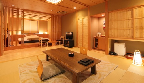 Azumino Villa, Japanese Sukiya style, Double Room with Open-Air Bath (Check-in by 6PM)