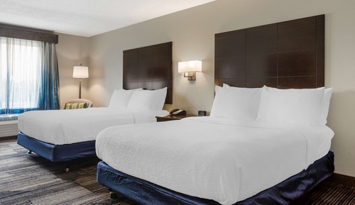 Standard Room, 2 Queen Beds, Non Smoking, Refrigerator & Microwave