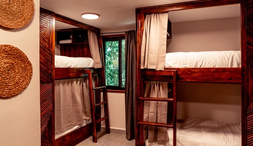 Bed in 10-Bed Dorm with AC