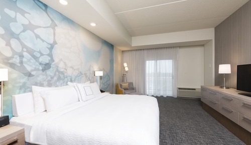 Basic Single Room, 1 King Bed with Sofa bed (Mobility/Hearing Access, Roll-In Shwr)