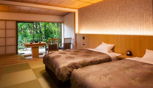 Luxury Twin with Garden & Open Air Bath