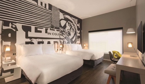Studio, 2 Queen Beds, Non Smoking ( High Floor)