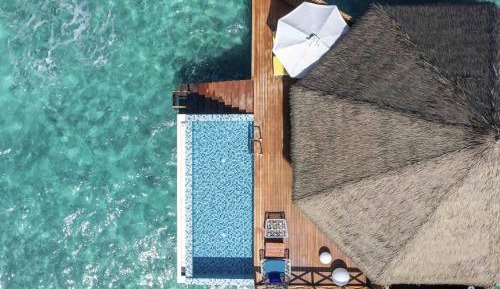 Over Water Sunset Pool Villa