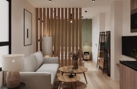 Studio Apartment with One Double Bed