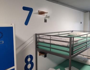Bed in 8-Bed Dormitory Room with Private Bathroom