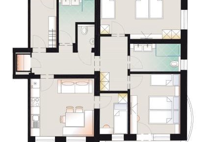 Three-Bedroom Apartment
