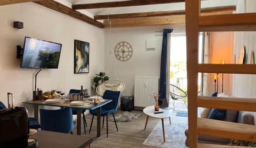 One-Bedroom Loft Apartment with Balcony