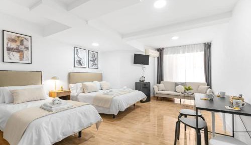 Family Room with Shared Bathroom