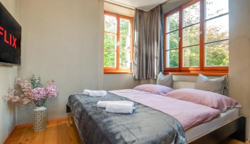 Deluxe One-Bedroom Apartment with Garden View