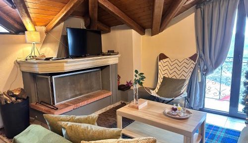 One-Bedroom Apartment with Balcony and Mountain View  