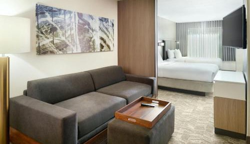 Queen Suite with Sofa Bed and Roll-in Shower - Mobility and Hearing Accessible