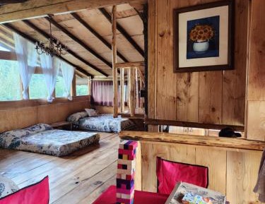 Family Room with Mountain View