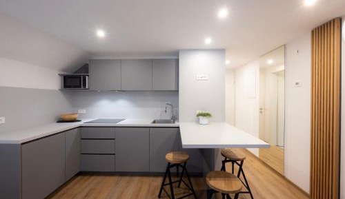 One-Bedroom Apartment with Balcony and Mountain View  