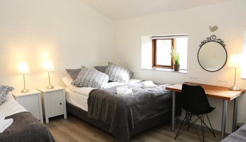 Family Room with Shared Bathroom