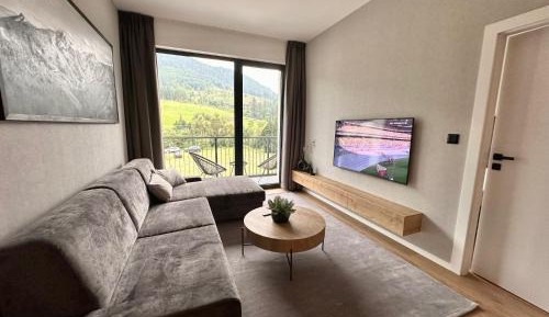 One-Bedroom Apartment with Balcony and Mountain View  