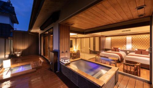 Twin Room with Tatami Area with Open-Air Bath - KANADE