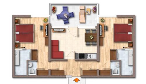 Apartment with Balcony (4 Adults)