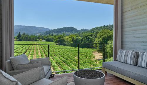 King Room with Accessible Shower, Terrace and Vineyard View