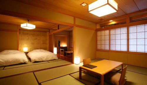 Twin Room with Tatami Area & Japanese Cypress Bath  - Non-Smoking