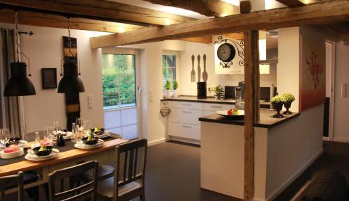 Apartment with sauna and chimney