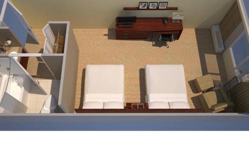 Double Room with Two Double Beds