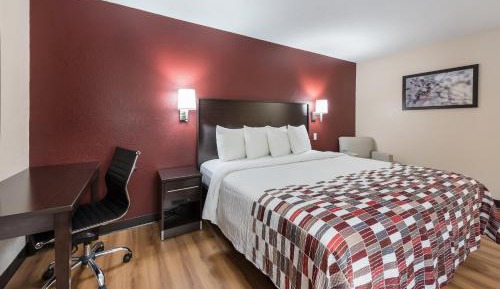 Deluxe Room with One Queen Bed Disability Access Roll-In Shower Smoke Free