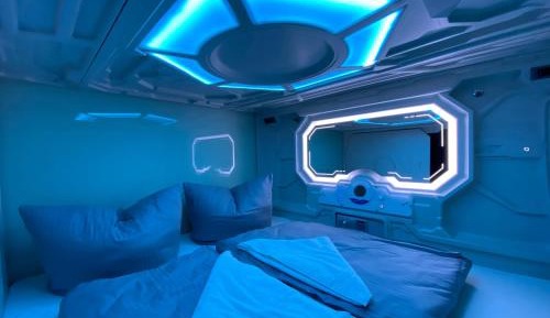Double Capsule with Shared Bathroom