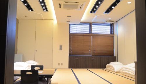 Japanese-Style Family Room with Shared Bathroom