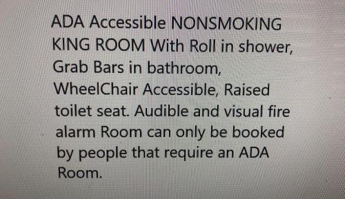 King Room with Roll-In Shower - Disability Access