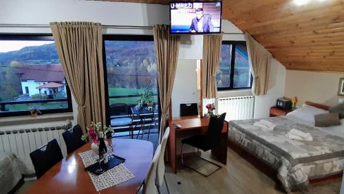 Studio with Balcony