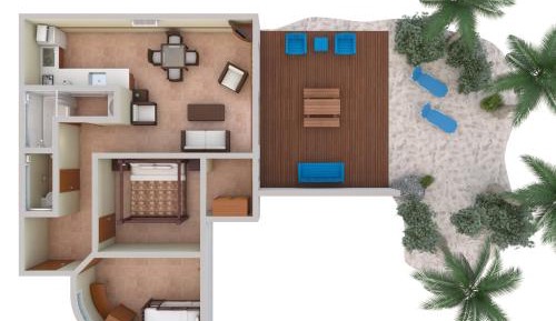 Two-Bedroom Suite - Beachside