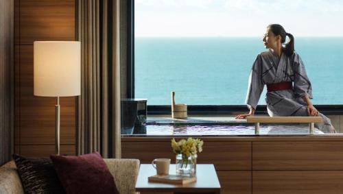 Premier Twin Room with Hot Spring Bath - Ocean View