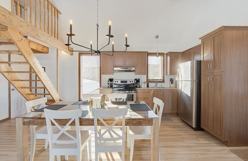 Baie-St-Paul Apartment | Charming Apt with Fireplace & Views, 10 Min to Massif