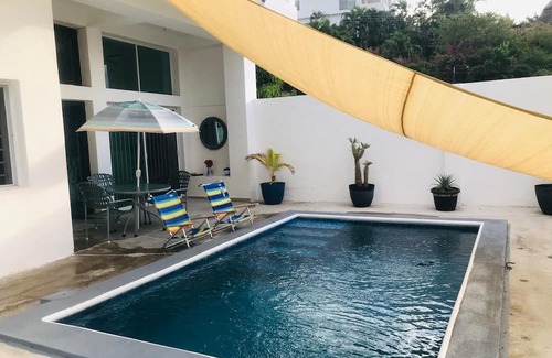 Manzanillo House | House with pool one block from the beach!