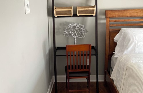 Elmwood Park Apartment | Modern Beauty- 3BR/2BA Apt. 10 miles from NYC. Natural Gas Grill & Fire Pit.