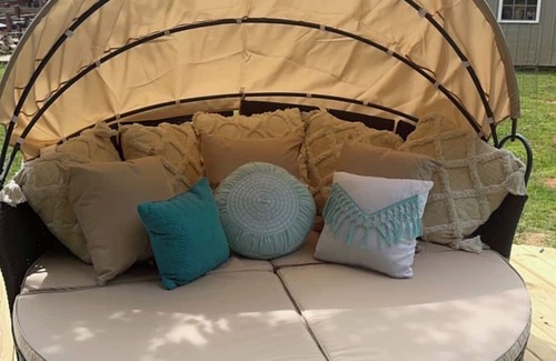 Travelers Rest Apartment | Rustic Retreat at Country Farm Bliss with Pool and Pets