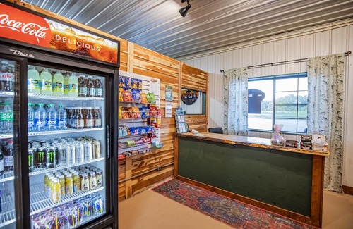 Cassville RV Rental | Tranquil Glamping Retreat Steps from Roaring River Park