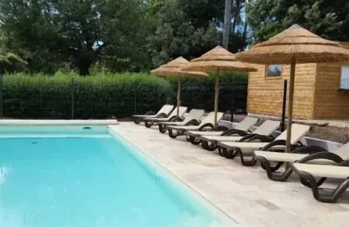 Nort-sur-Erdre House | Cozy Camping du Port Mulon: Safari Cabin for 4 Guests