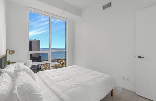 Humber Bay Shores Condo | Elegant 2-Bedroom Retreat with Breathtaking Lake Views