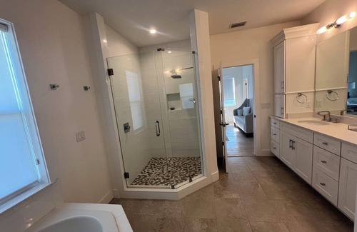 Neptune Beach House | Elegant Home Just Steps from the Ocean - Pet Friendly Stay