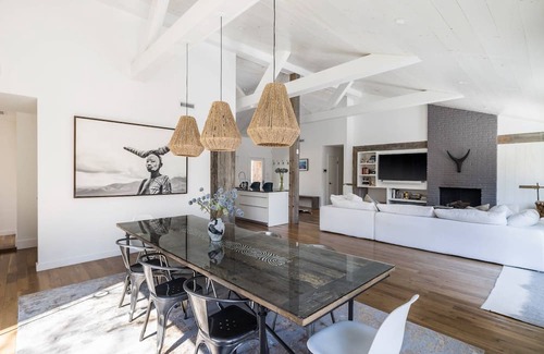 Northwest Harbor House | Designer Ranch House with Pool & Spa in East Hampton