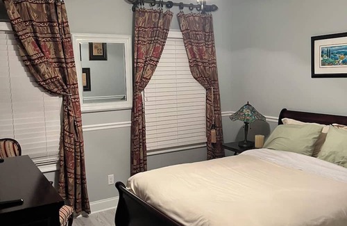 Youngsville Apartment | Cozy Private Room with Spa and Hot Tub Access