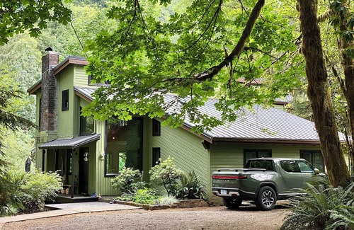 Tillamook Cabin | Enchanting Forest Retreat with Private Waterfall & River Access