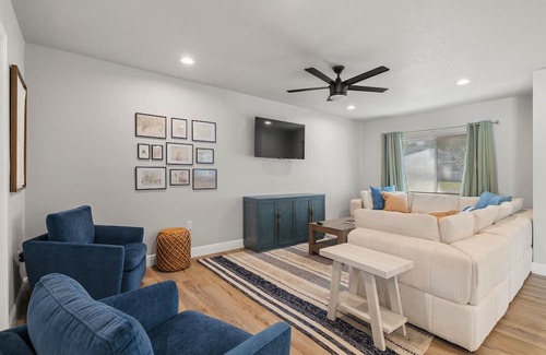 Clearwater House | Experience Sea Breeze Haven with Heated Pool & Fire Pit