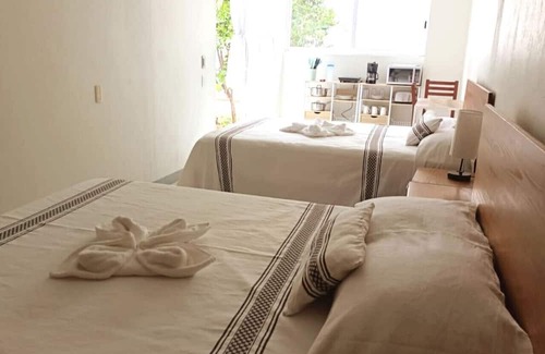 Oaxaca House | Beautiful 2 bedrooms 4queen beds, bathroom parking