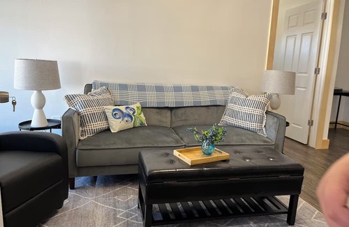 Machias Apartment | Modern Apartment in the Heart of Machias with Hot Tub