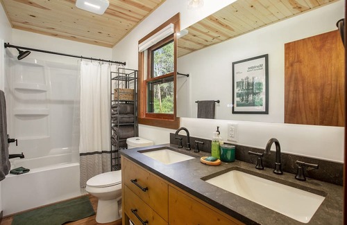 Chase Cabin | Inviting Riverfront Two Bedroom Cabin for Family Getaways