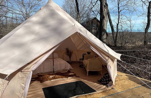 Andover RV Rental | Relaxing Creekside Yurt - Perfect for Families and Adventure