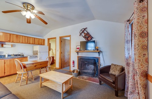 Weirs Beach Cabin | Cozy Pet-Friendly Cabin in Laconia with Fireplace & Deck